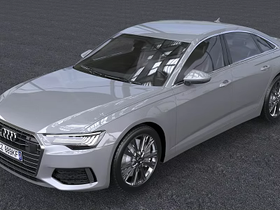 Silver Audi Sedan Featuring Sleek Design Alloy Wheels And Modern Front Grille 3d model Silver Audi Sedan Featuring Sleek Design Alloy Wheels And Modern Front Grille 3d model