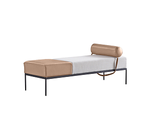 modern bed end stool sofa stool 3d model