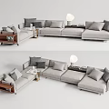 Modern Multiplayer Sofa 3d model