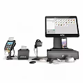 Commercial POS Retail Equipment with Touchscreen Monitor Cash Drawer Receipt Printer and Scanner