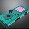 Light Green Handheld Game Console With Portable Design Screen And Control Buttons