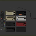 Assorted Wired Keyboards with Various Colors and Designs for Electronic Devices
