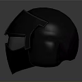 Tactical Weapon Helmet With Black Design And Full Face Shield For Military Use