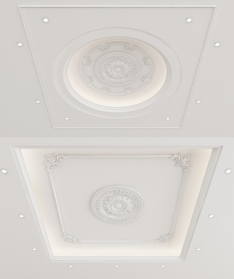 European-style ceiling 3d model