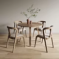 Leisure Table and Chair Combination 3d model