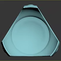 Light Blue Modern Decorative Ornament With Curved Design For Stylish Home