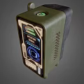 Industrial Equipment With Green Casing Display Screen Control Knob And Ventilation Holes