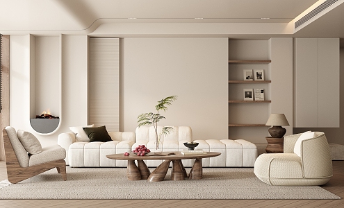 Quiet Wind Living Room 3d model