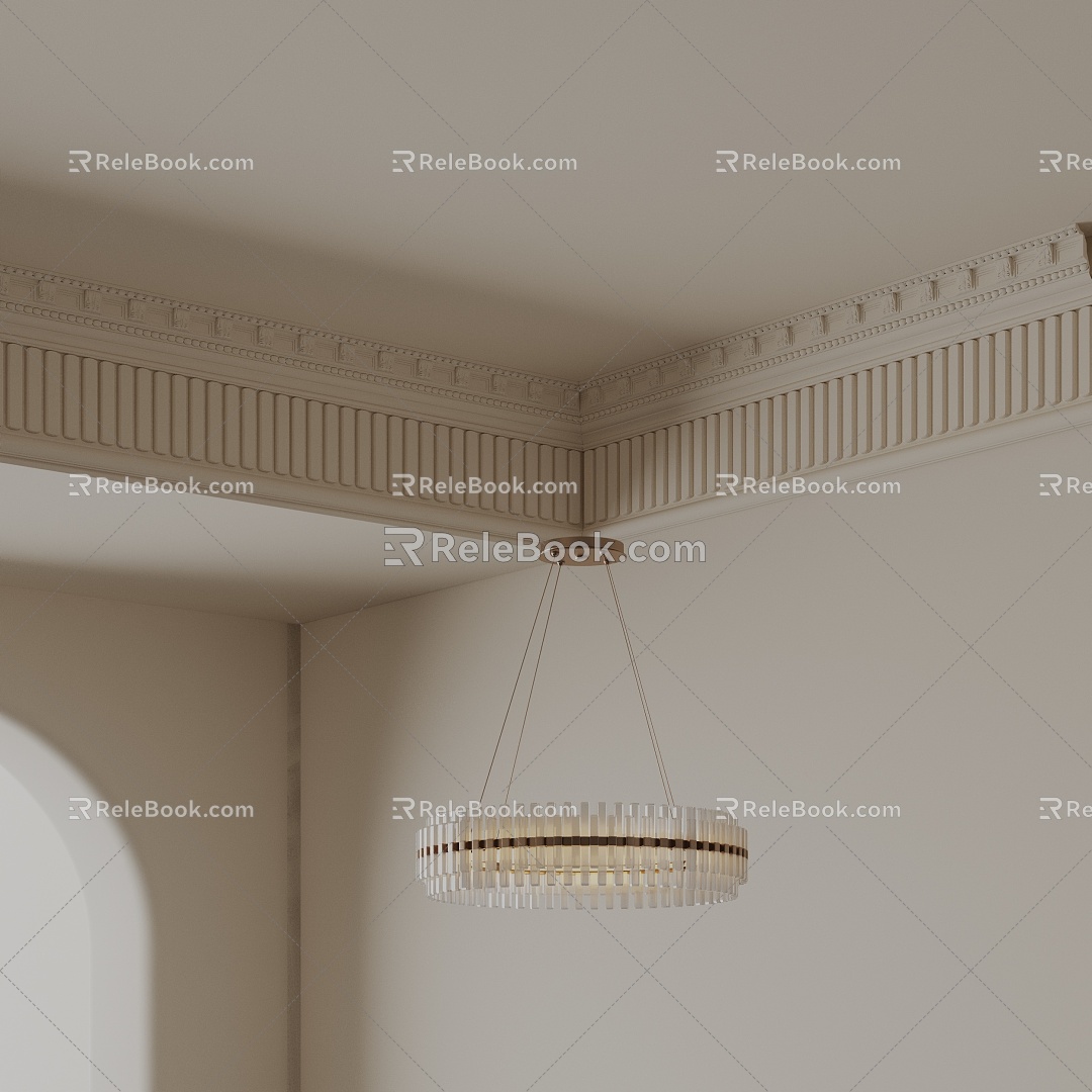 Modern chandelier 3d model