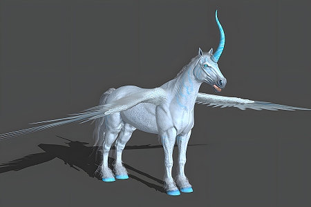 Pegasus Animal Myth Game Pegasus Galaxy Wings Horses Steed 3d model