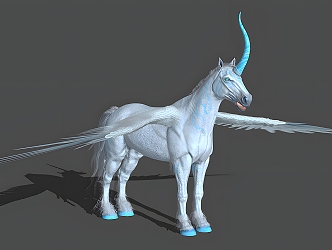 Pegasus Animal Myth Game Pegasus Galaxy Wings Horses Steed 3d model