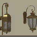 Classical Brass Wall Lamps With Glass Shades And Decorative Details For Home
