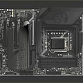 integrated circuit board circuit board integrated circuit integrated circuit integrated block electronic board electronic component electronic part chip 3d model