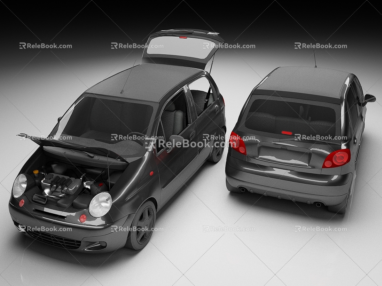 Daewoo Matiz Car Van Commercial Vehicle 3d model