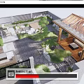 Tranquil Roof Garden Design With Lush Greenery Wooden Pavilion And Stone Pathways