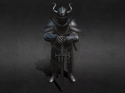 Modern Ornaments Samurai Knight 3d model Modern Ornaments Samurai Knight 3d model