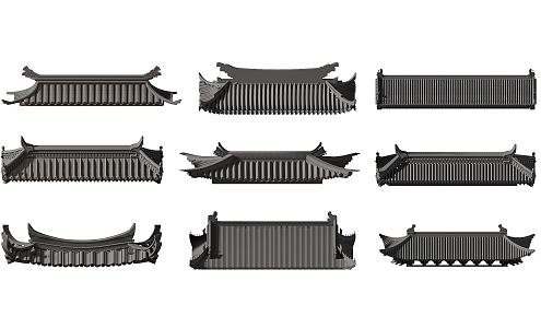 Chinese eaves 3d model