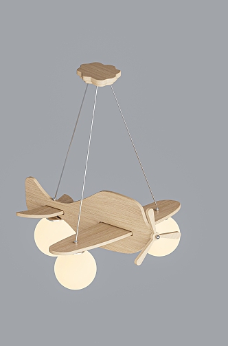 Children's room aircraft chandelier 3d model