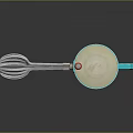 Commercial Electric Hand Mixer With Stainless Steel Beaters And Blue Handle