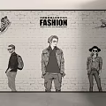 SOHW Fashion Show Scene With Three Stylish Figures And Decorative Elements