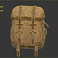 Vintage Brown Leather Backpack Design With Adjustable Straps And Metal Buckles