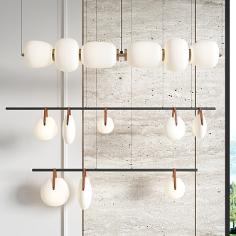 Modern chandelier 3d model