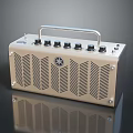 YAMAHA Compact Portable Beige Computer Speaker With Knobs Handle And Vent Design