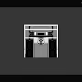 High Tech Computer Control Console With Multiple Screens And Central Unit Design