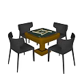 Modern mahjong table mahjong machine 3d model