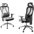 Office Chair With Mesh Back Ergonomic Design Adjustable Armrests And Swivel Wheels