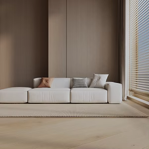 Three-seat sofa 3d model