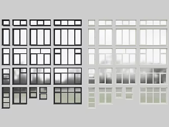 Modern window Aluminum alloy window casement window floor to ceiling window sliding window 3d model