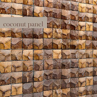 Modern Wall Coconut Brick 3d model