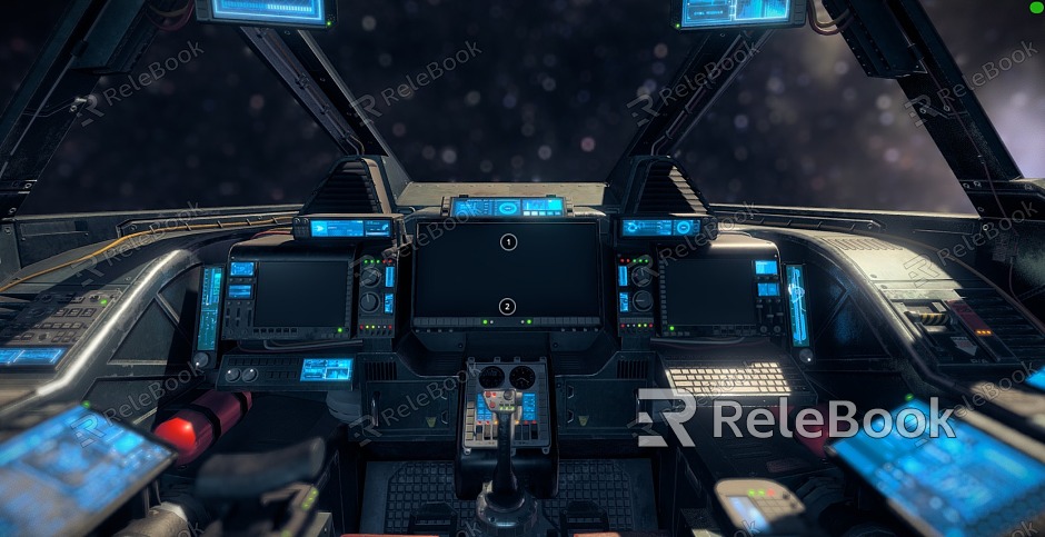 Heavy Fighter Sci-Fi Cockpit model