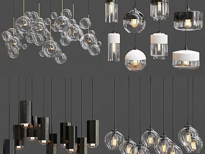 Modern chandelier luminaire model