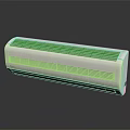Modern White Air Conditioner Fan With Sleek Grille Design For Home Use