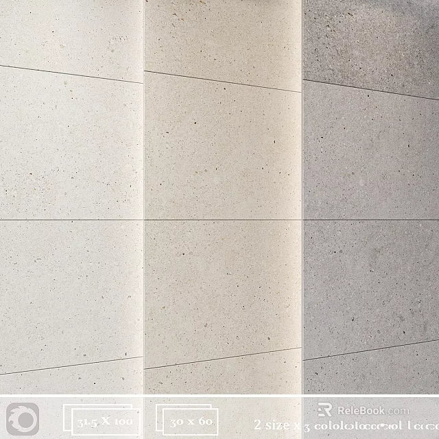 Building Components Showcasing Various Colored Textured Panels For Interior Design Projects 3d model 