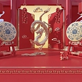 New Chinese Style Beauty Chen Guochao Beauty Chen Chinese Dragon 3d model