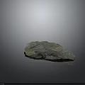 Natural Stone Piece Featuring Rough Surface Texture And Gray Blue Color Tones 3d model