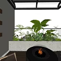 Modern Balcony 3d model