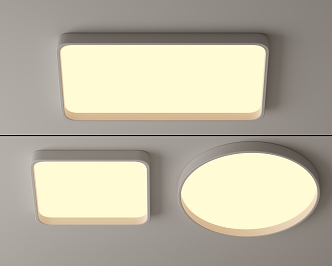 Ceiling light led ceiling light cream wind ceiling light round ceiling light square bedroom ceiling light 3d model