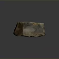 Natural Stone And Wood Artisanal Decor Piece With Textured Surface And Earthy Tones
