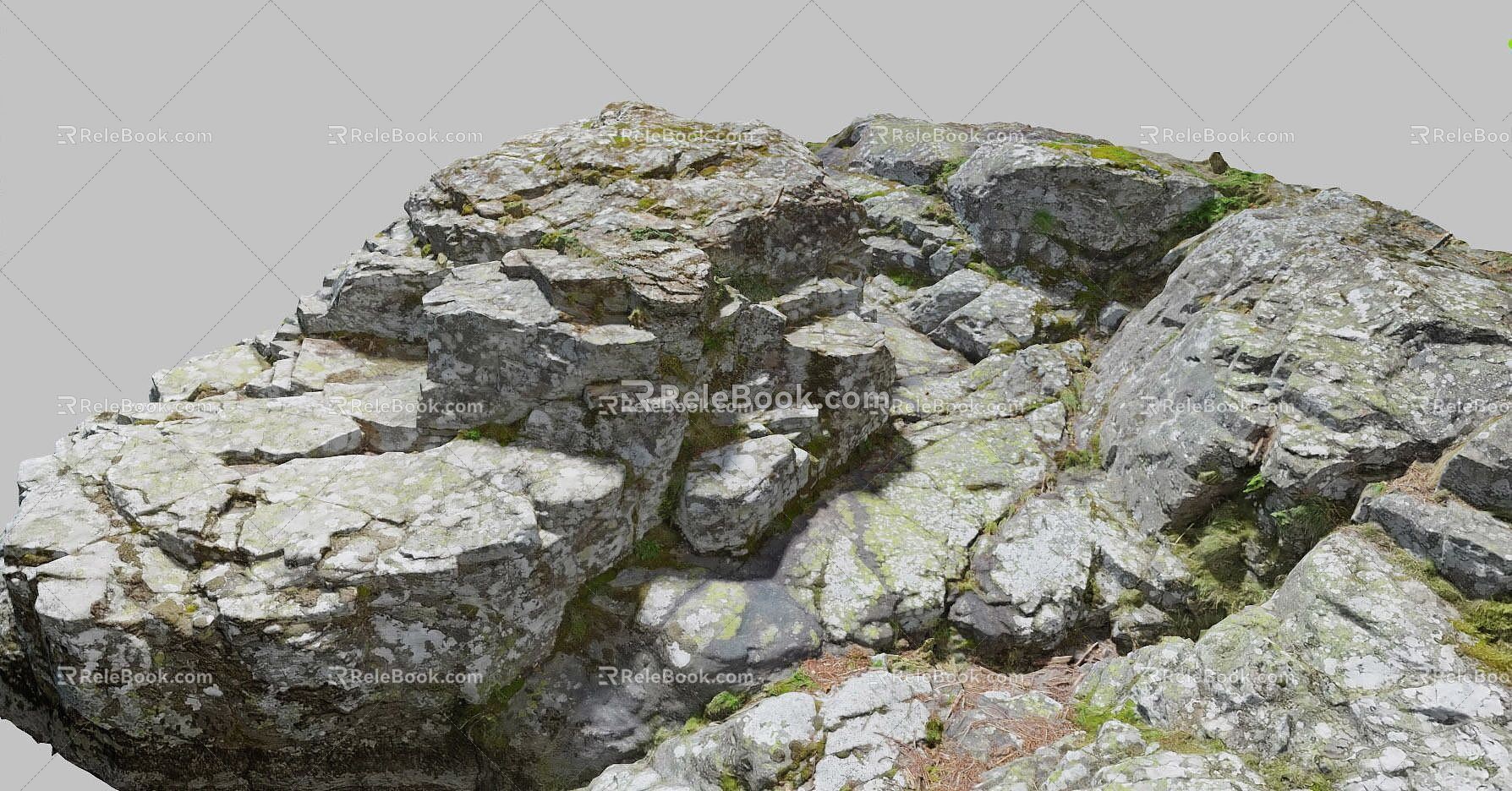 Modern Rock Stone Mountain Boulders 3d model