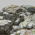 Modern Rock Stone Mountain Boulders 3d model