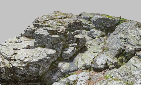 Modern Rock Stone Mountain Boulders 3d model