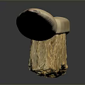 Wooden Brush With Yellow Bristles And Engraved Handle On Dark Background
