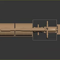 3D Rendered Industrial Equipment Model With Copper Cylindrical Tanks And Connecting Pipes On Black Base