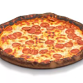 Freshly Baked Pepperoni Pizza With Crispy Crust Melted Cheese And Golden Edges