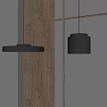 Modern Pendant Lights With Sleek Metallic Design In Wooden And Gray Wall Interior