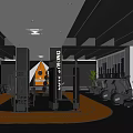 Modern Fitness Gym Interior Featuring LOWESTRONG Equipment Treadmills Dumbbells And Bright Lighting